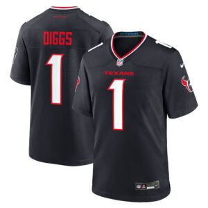 Stefon Diggs Houston Texans Nike Game Jersey - Navy- 49Native