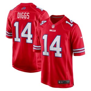 Stefon Diggs Buffalo Bills Nike Alternate Game Jersey - Red- 49Native