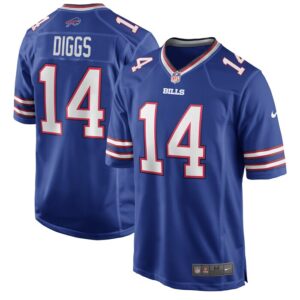 Stefon Diggs Buffalo Bills Nike Logo Game Player Jersey - Royal- 49Native
