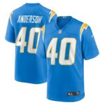 Stephen Anderson Los Angeles Chargers Nike  Game Jersey -  Powder Blue- 49Native