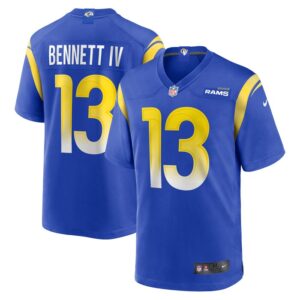 Stetson Bennett Los Angeles Rams Nike Team Game Jersey - Royal- 49Native