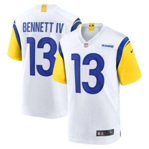 Stetson Bennett Los Angeles Rams Nike  Game Jersey - White- 49Native