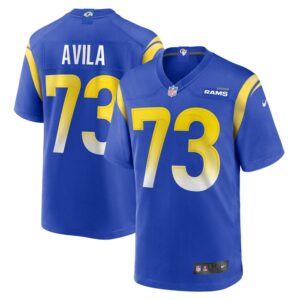 Steve Avila Los Angeles Rams Nike Home Game Jersey - Royal- 49Native