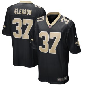Steve Gleason New Orleans Saints Nike Game Retired Player Jersey - Black- 49Native