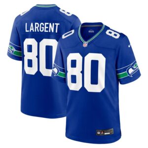 Steve Largent Seattle Seahawks Nike Throwback Retired Player Game Jersey - Royal- 49Native