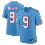 Steve McNair Tennessee Titans Nike Oilers Throwback Retired Player Game Jersey - Light Blue- 49Native