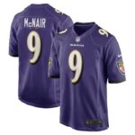Steve McNair Baltimore Ravens Nike Game Retired Player Jersey - Purple- 49Native