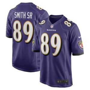Steve Smith Sr. Baltimore Ravens Nike Retired Player Game Jersey - Purple- 49Native