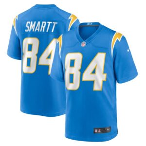 Stone Smartt Los Angeles Chargers Nike Team Game Jersey -  Powder Blue- 49Native