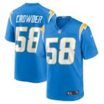 Tae Crowder Los Angeles Chargers Nike Team Game Jersey - Powder Blue- 49Native