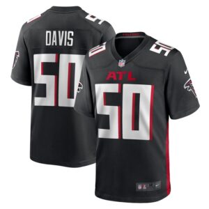Tae Davis Atlanta Falcons Nike Team Game Jersey -  Black- 49Native