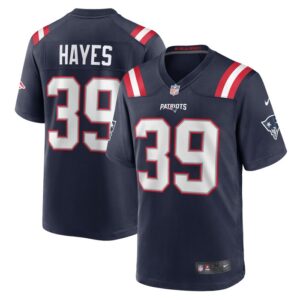 Tae Hayes New England Patriots Nike Home Game Player Jersey - Navy- 49Native