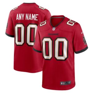 Nike Tampa Bay Buccaneers Custom Game Jersey - Red- 49Native