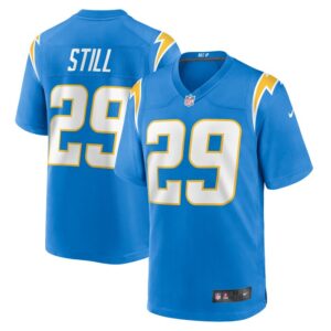 Tarheeb Still Los Angeles Chargers Nike Team Game Jersey -  Powder Blue- 49Native