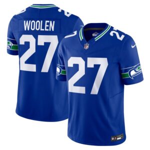 Tariq Woolen Seattle Seahawks Nike Alternate Vapor F.U.S.E. Limited Jersey - Royal- 49Native