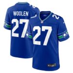 Tariq Woolen Seattle Seahawks Nike Throwback Player Game Jersey - Royal- 49Native
