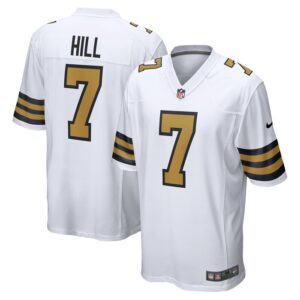 Taysom Hill New Orleans Saints Nike Alternate Game Jersey -  White- 49Native