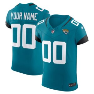 Jacksonville Jaguars Nike Vapor F.U.S.E. Elite Custom Jersey - Teal- 49Native