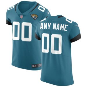 Jacksonville Jaguars Nike Vapor Untouchable Elite Custom Jersey - Teal- 49Native