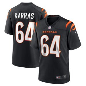 Ted Karras Cincinnati Bengals Nike Game Player Jersey - Black- 49Native