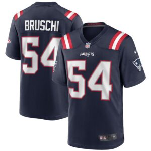 Tedy Bruschi New England Patriots Nike Game Retired Player Jersey - Navy- 49Native