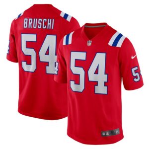 Tedy Bruschi New England Patriots Nike Retired Player Alternate Game Jersey - Red- 49Native
