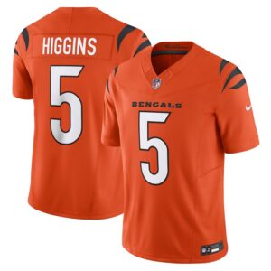 Tee Higgins Cincinnati Bengals Nike Vapor F.U.S.E. Limited Jersey - Orange- 49Native
