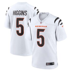 Tee Higgins Cincinnati Bengals Nike  Game Jersey - White- 49Native