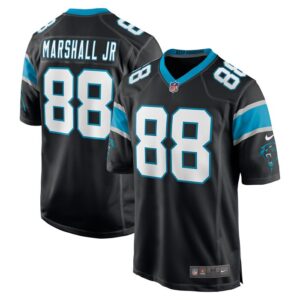 Terrace Marshall Jr. Carolina Panthers Nike 2021 NFL Draft Pick Player Game Jersey - Black- 49Native