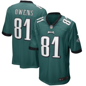 Terrell Owens Philadelphia Eagles Nike Game Retired Player Jersey - Midnight Green- 49Native