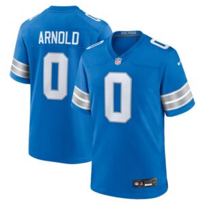 Terrion Arnold Detroit Lions Nike 2024 NFL Draft First Round Pick Player Game Jersey - Blue- 49Native
