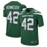 Thomas Hennessy New York Jets Nike Game Jersey - Gotham Green- 49Native
