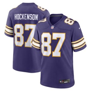 T.J. Hockenson Minnesota Vikings Nike Classic Player Game Jersey - Purple- 49Native