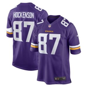 T.J. Hockenson Minnesota Vikings Nike Game Player Jersey - Purple- 49Native