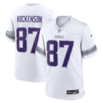 T.J. Hockenson Minnesota Vikings Nike Alternate Game Player Jersey - White- 49Native