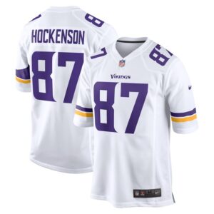 T.J. Hockenson Minnesota Vikings Nike Game Player Jersey - White- 49Native