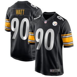 T.J. Watt Pittsburgh Steelers Nike Game Jersey - Black- 49Native