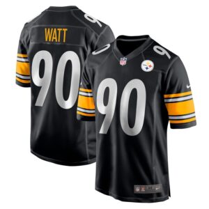 T.J. Watt Pittsburgh Steelers Nike Game Team Jersey - Black- 49Native