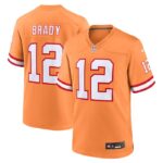 Tom Brady Tampa Bay Buccaneers Nike Throwback Game Jersey - Orange- 49Native
