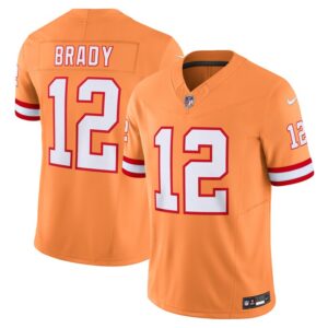 Tom Brady Tampa Bay Buccaneers Nike Vapor F.U.S.E. Limited Jersey - Orange- 49Native