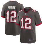 Tom Brady Tampa Bay Buccaneers Nike Alternate Game Jersey - Pewter- 49Native