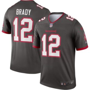 Tom Brady Tampa Bay Buccaneers Nike Alternate Legend Jersey - Pewter- 49Native