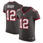 Tom Brady Tampa Bay Buccaneers Nike Alternate Vapor Elite Jersey - Pewter- 49Native