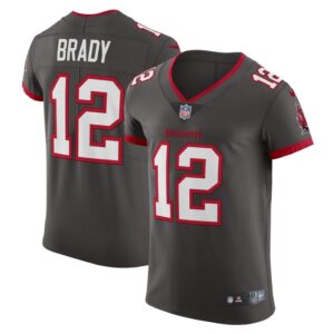 Tom Brady Tampa Bay Buccaneers Nike Alternate Vapor Elite Jersey - Pewter- 49Native