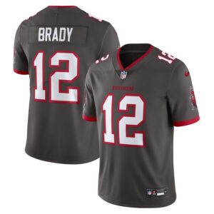 Tom Brady Tampa Bay Buccaneers Nike Alternate Vapor Untouchable Limited Jersey - Pewter- 49Native