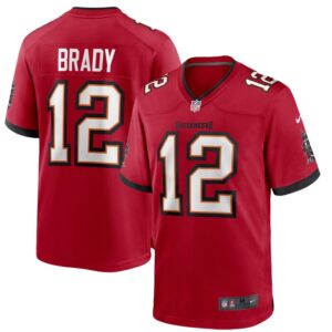 Tom Brady Tampa Bay Buccaneers Nike Game Jersey - Red- 49Native