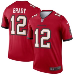 Tom Brady Tampa Bay Buccaneers Nike Legend Jersey - Red- 49Native