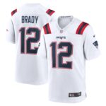 Tom Brady New England Patriots Nike Retired Game Jersey - White- 49Native