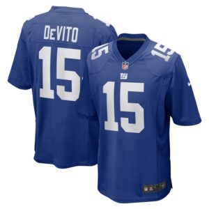 Tommy DeVito New York Giants Nike Player Game Jersey - Royal- 49Native
