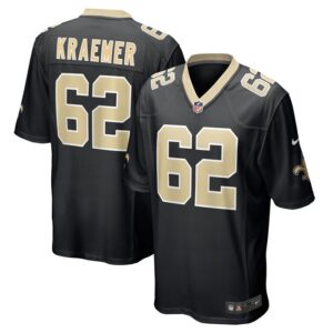 Tommy Kraemer New Orleans Saints Nike Team Game Jersey -  Black- 49Native
